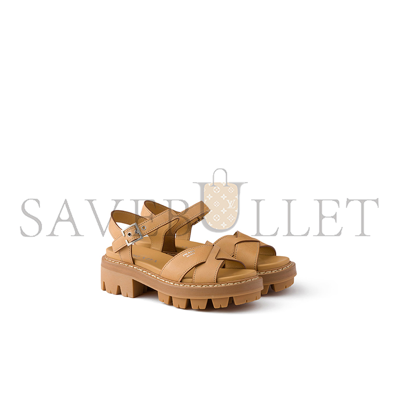 PRADA LEATHER SANDALS 1X498O
